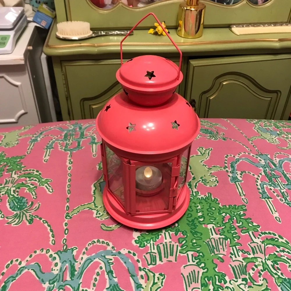 IKEA Pink Lantern with Star Accent
